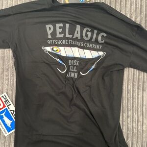 Pelagic Black Offshore Fishing Tee